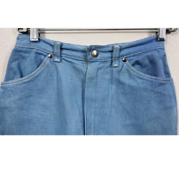 ROCKABILLY WRANGLER BLUE BELL SANFORIZED  HIGH WAIST SHORTS - Picture 4 of 9